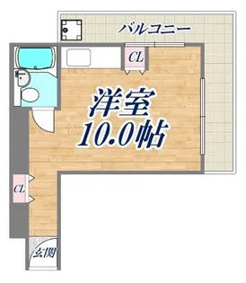 ロイヤルマロンハイツ【4階】の間取り
