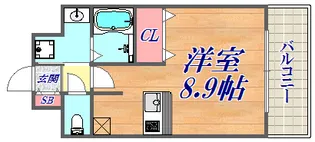 ファーストフィオーレ三宮EAST2【5階】の間取り