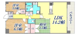 ライオンズ須磨離宮公園【2階】の間取り