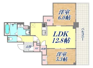 ベイシティタワーズ神戸WEST【11階】の間取り
