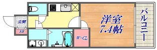 ワールドアイ神戸ハーバーランド【4階】の間取り
