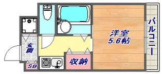 パインテール御影【2階】の間取り