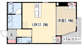 STELLA LUCE 北野坂【6階】の間取り