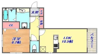 ロッコウコルンーS【2階】の間取り
