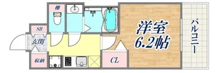 プレサンス神戸水木通ルミエス【2階】の間取り