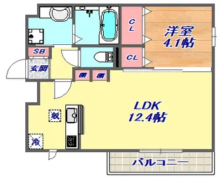 ディアコート住吉本町【3階】の間取り