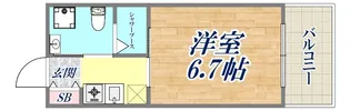 グランドール御影【2階】の間取り