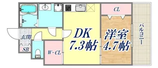 KTIレジデンス月見山2【1階】の間取り
