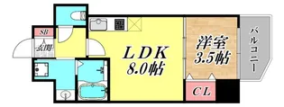スワンズシティ神戸湊川【7階】の間取り