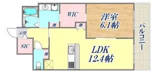シャトード本山【3階】の間取り