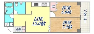 東洋ハイツ【3階】の間取り