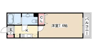 インベスト神戸エアフロント【6階】の間取り