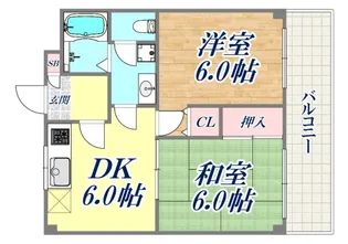 エクレール衣掛【3階】の間取り