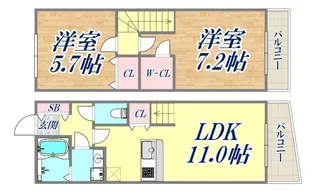 ワコーレヴィアーノ神戸会下山の間取り