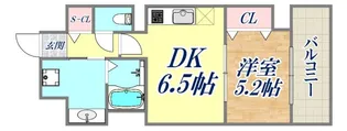 フォレ・リビエール磯辺通【5階】の間取り
