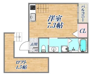 スムーノ垂水山手【2階】の間取り