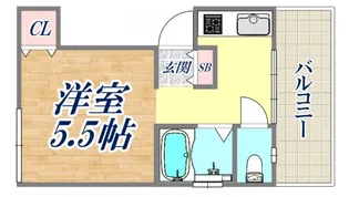 カーサ中山手【4階】の間取り