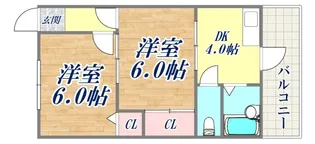 カーサ西山町【3階】の間取り