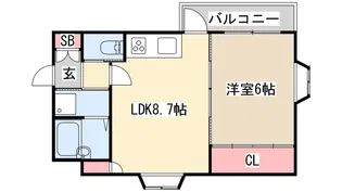 サンビルダー三宮【2階】の間取り