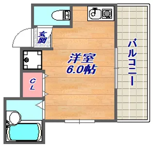 プチコーポ灘【2階】の間取り