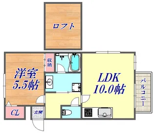 サンビルダー王子ウエスト【2階】の間取り