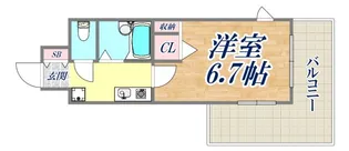 メゾン・ド・ソレイユ三宮【7階】の間取り