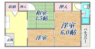 グランディア東神戸【2階】の間取り