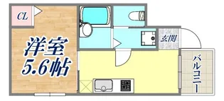 プレミアムグレイス新長田【1階】の間取り