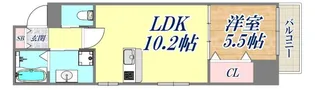 ウィングコート小松【5階】の間取り