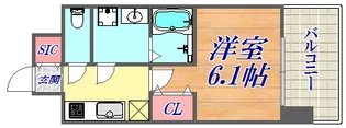 レオンコンフォート神戸ハーバーウエスト【8階】の間取り