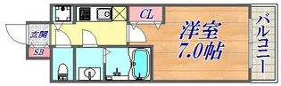 プレサンス三宮東フィール【10階】の間取り