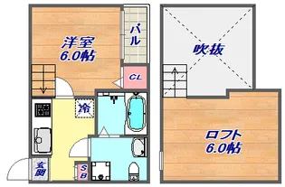 Loft OG【1階】の間取り