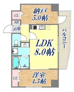 SDグランツ新神戸ステーションフロント【12階】の間取り