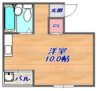 マンション福田【3階】の間取り