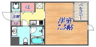 リアンジェ兵庫本町【3階】の間取り