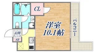 ウェルスクエア芦屋【3階】の間取り