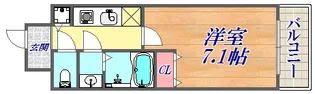 KDXレジデンス三宮【5階】の間取り