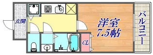 KDXレジデンス三宮【3階】の間取り
