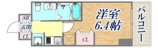 エステムコート神戸ハーバーランド前VIピクシス【4階】の間取り