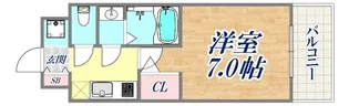 ソルテラスKOBE湊町【6階】の間取り