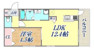HCフラッツ国玉ガーデン【1階】の間取り