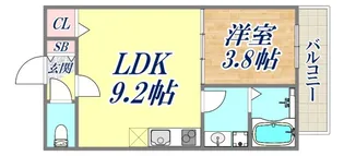 D porta aloggio【1階】の間取り