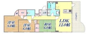 プラザ森北【1階】の間取り