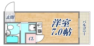 プチドール北野【4階】の間取り