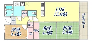 高倉山ハイツ【1階】の間取り