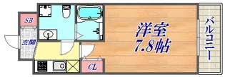 シャルマンパレ神戸花隈【1階】の間取り