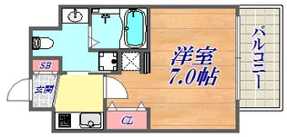 エステムコート三宮駅前3マジェスティ【10階】の間取り