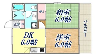 ベルディール須磨【2階】の間取り