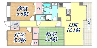ルナガーデン【1階】の間取り