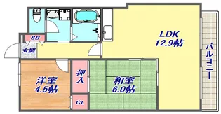 エレガンテ本山【3階】の間取り